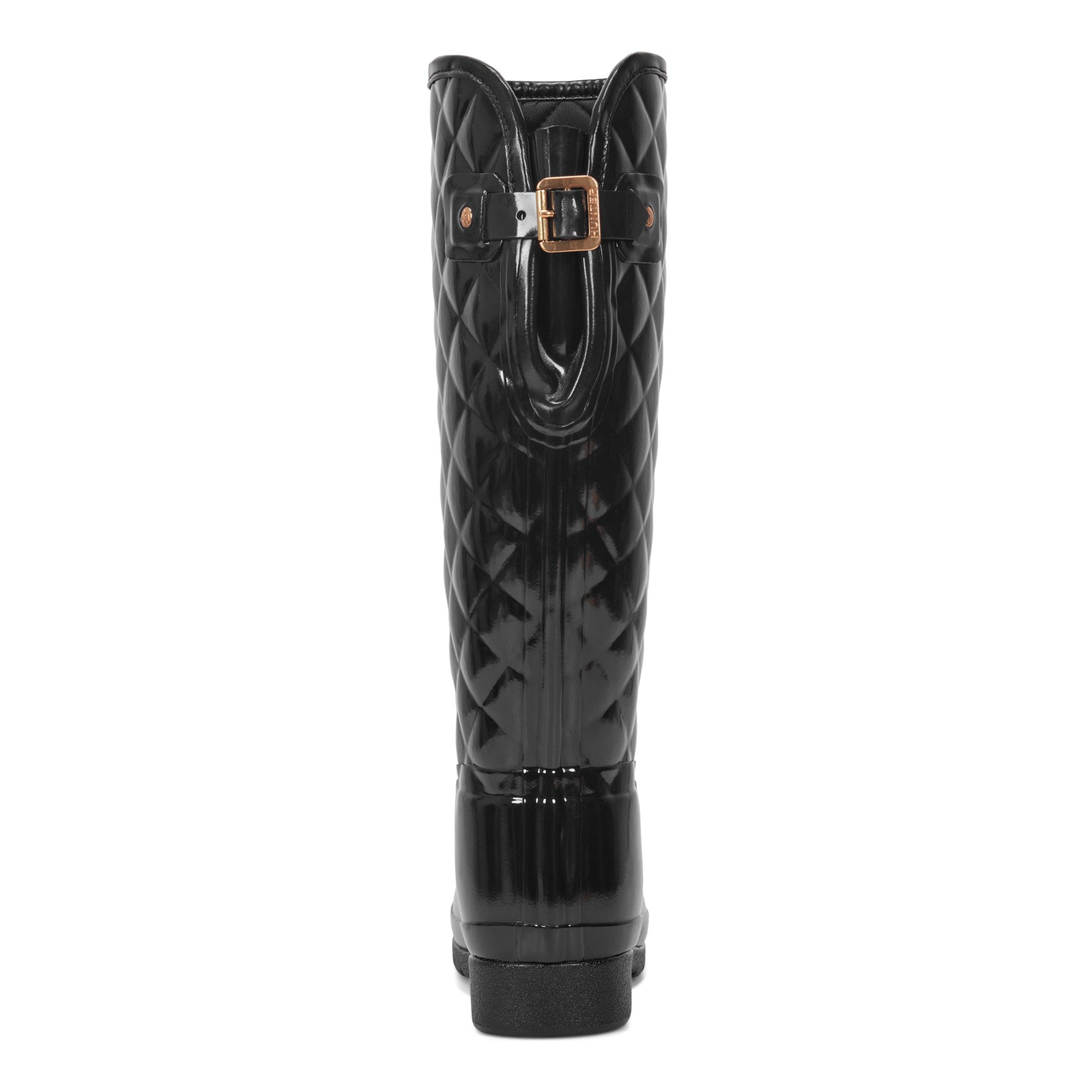 Women's Refined Adjustable Quilted Slim Fit Tall Rain Boots - Image 4